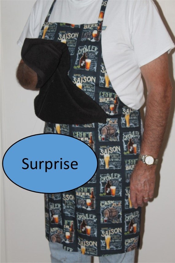 Items similar to Penis,Craft Beer,Apron,Man apron,penis apron,man gag