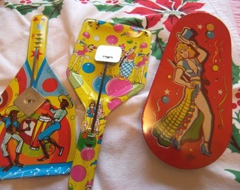 fun tin metal noise makers