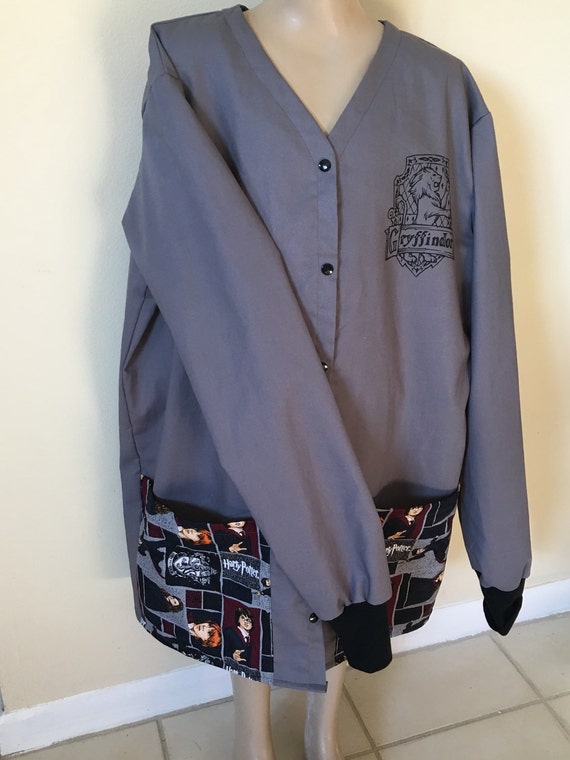 Items similar to Harry Potter hogwarts medical scrub top medical