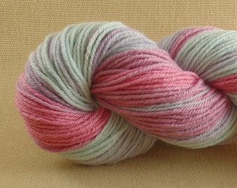 Hand Dyed Yarn - Pop Tart Light - Worsted Weight Yarn - 100% Non Superwash Merino Wool Yarn - Color Block Yarn