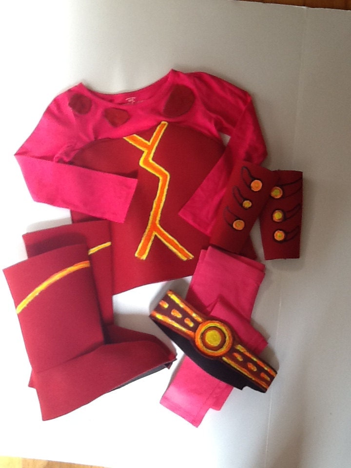 Lava Girl Costume size 8 10 or 12 ships within by sharkboycostume