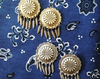 Dreamcatch Feather Concho Earrings