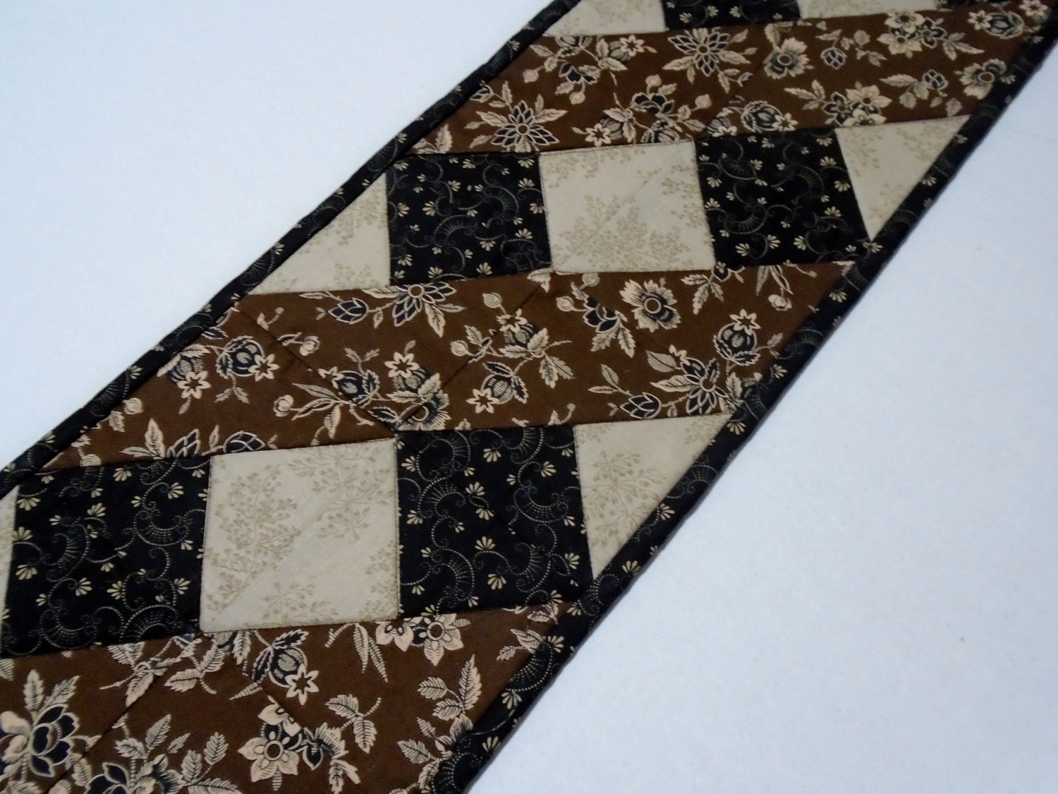 Primitive Quilted Table Runner Table Topper Mini Quilt