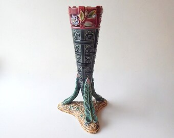 Antique French Majolica Vase