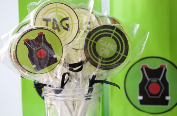 Laser Tag Party Lollipops 8 PCS Il_570xn
