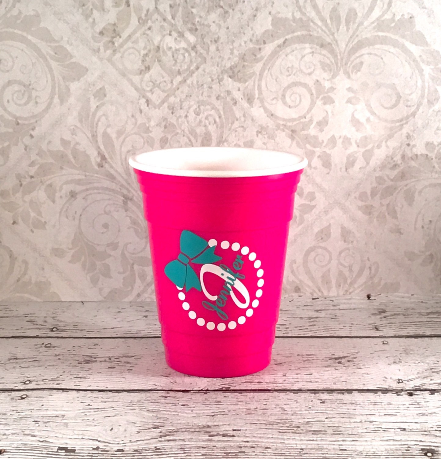 Pink Party Cup Customized Solo Cup Personalized Party Cup