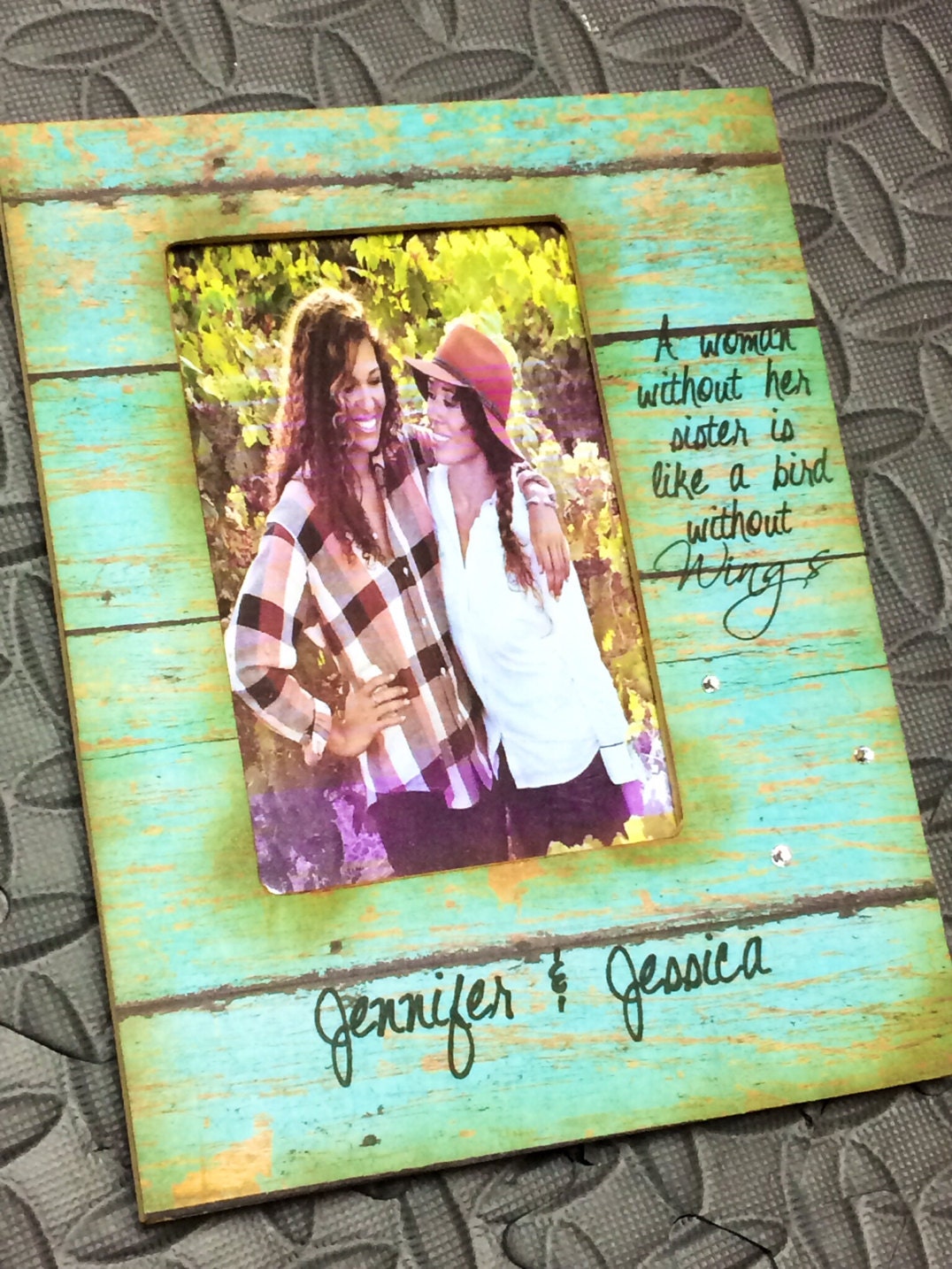Personalized Sister Picture Frame Gift For Sister by Crystalbucket