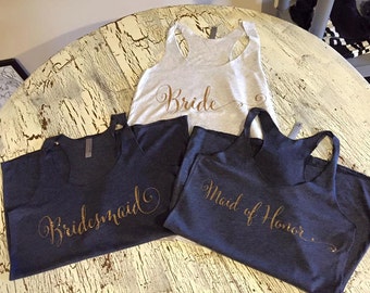 bridal party tanks