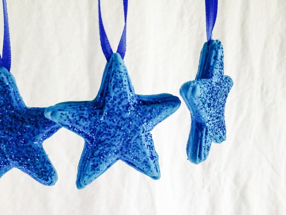 Items similar to Unique Blue Star Sugar Ornaments for Birthdays, Party ...