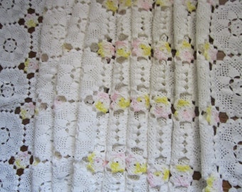 Vintage Crochet Table Runner Crocheted Scarf