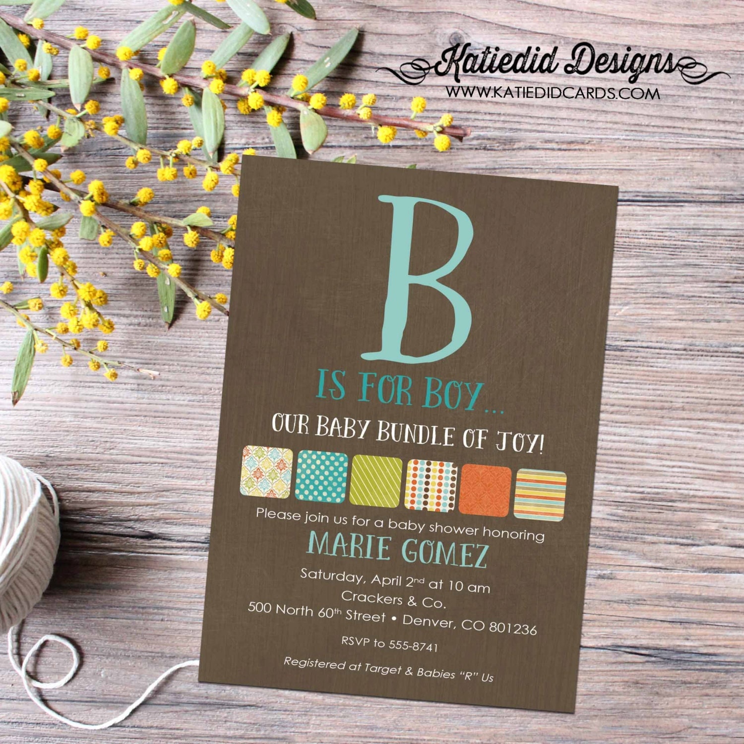rustic baby boy shower invitation b is for baby invite kraft paper ... rustic baby boy shower invitation b is for baby invite kraft paper ...