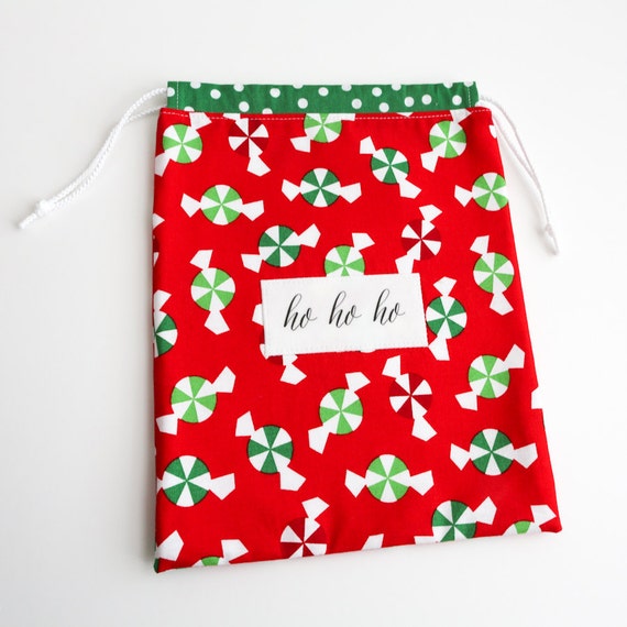 reusable christmas gift bag party favor treat bag fabric reusable christmas gift bag party favor treat bag fabric