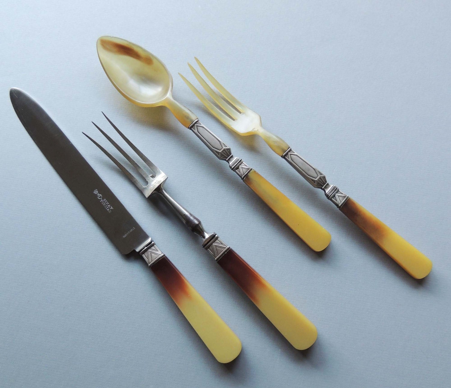 ART DECO French Cutlery Set / French Fork by chanteclairInteriors