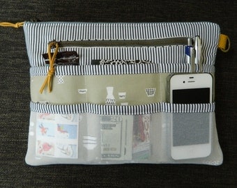 Purse Organizer {PDF sewing pattern} instant download, zipper pouch, bag, tidy, sewing, clutch, pockets, sew, pattern, sotak patterns