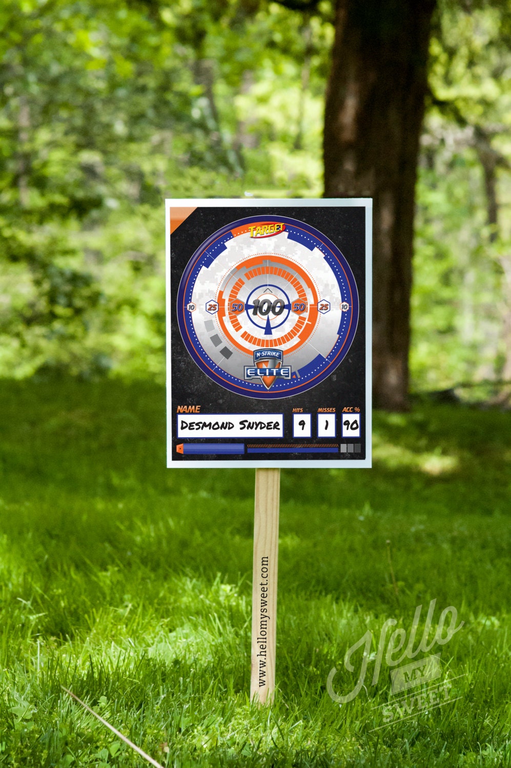 nerf n strike elite shooting target party printable