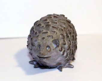 Vintage Ceramic Hedgehog, Cute, Retro, Hedgehog Figure