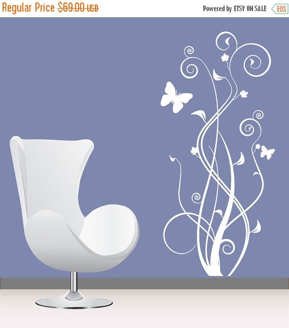 ON SALE Wall Decal white silhouette decal wall decal stickers