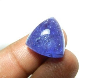 Blue Tanzanite Cabochon Deep Blue color Size 17x17MM 21Ct AAA Quality Natural Wholesale Price