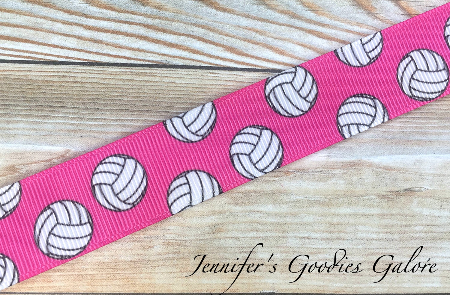 Volleyball Ribbon 7 8 Volleyballs Pink Volleyball