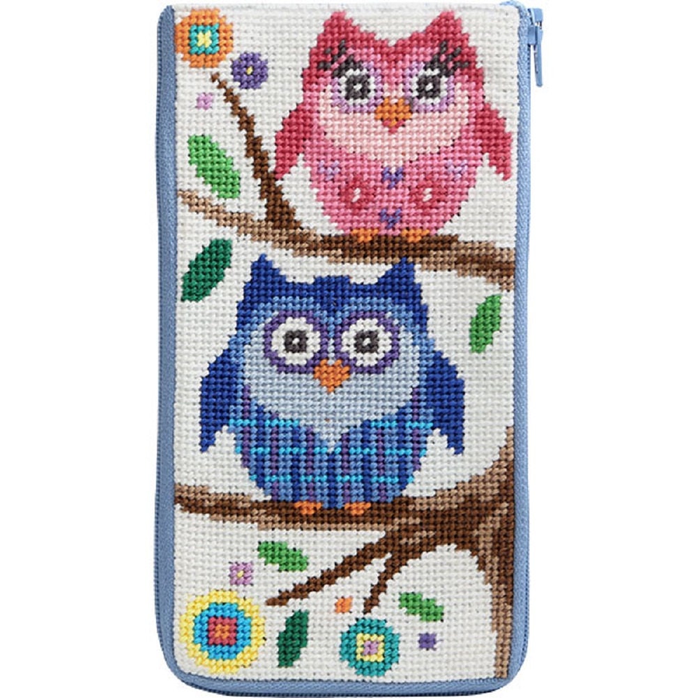 Stitch & Zip Needlepoint Eyeglass Case Kits in a Variety of