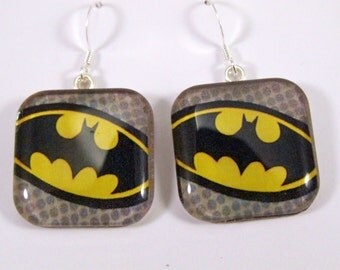 Batman Glass earrings