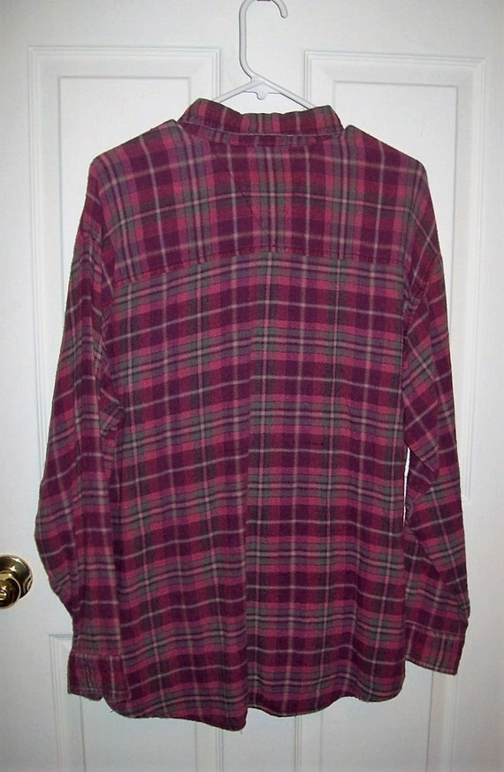 mens wine plaid shirt