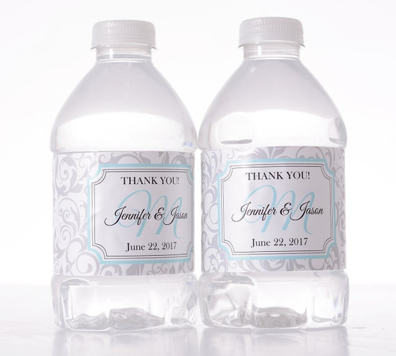 Personalized Wedding Decor - 30 Wedding Water Bottle Labels - Need a different quantity? Click on the "choose total" tab to see all pricing Il_570xn
