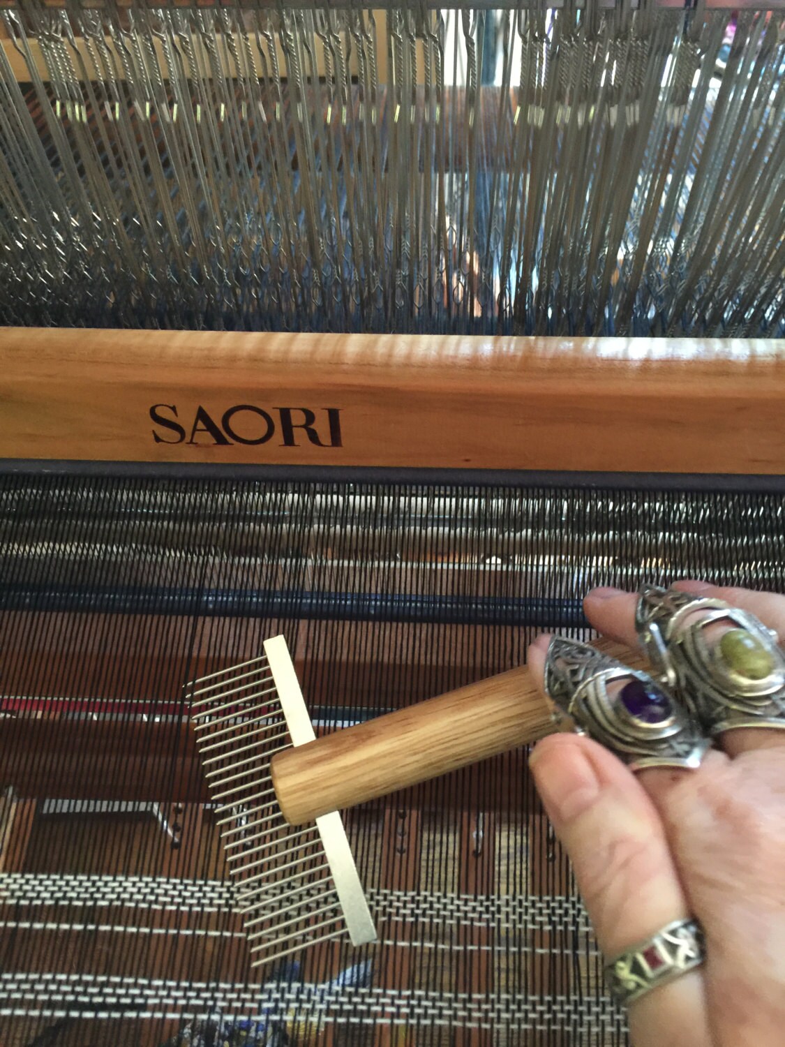 Tapestry weaving comb saorisantacruz