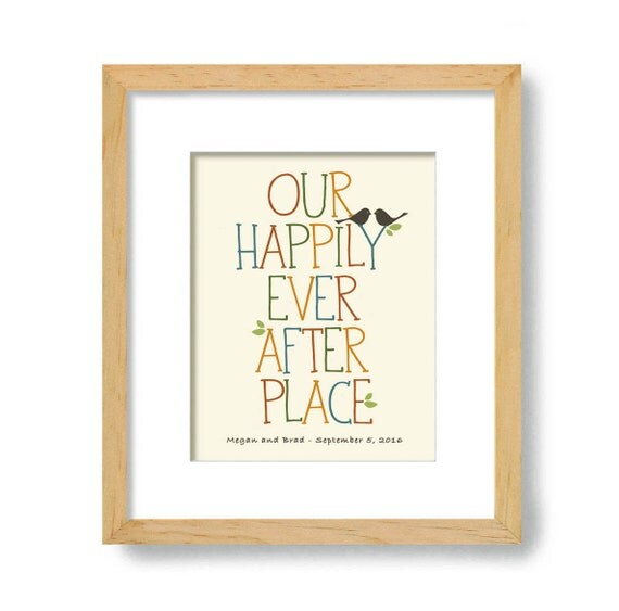 Gift - New House - Unique Wedding Gift - Art Print for Couples ...