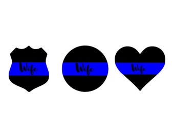 Download Back the Blue Script SVG Police Decal SVG Police Support