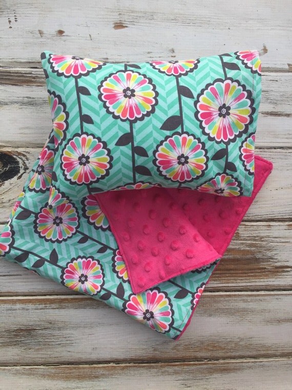 Doll Pillow and Blanket set doll bedding by BabyBirdsCloset