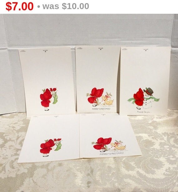 Clearance Sale Five Vintage Hallmark Christmas by vintagepoetic