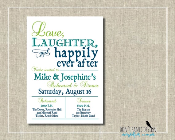 Rehearsal Dinner Invitations Etsy 7