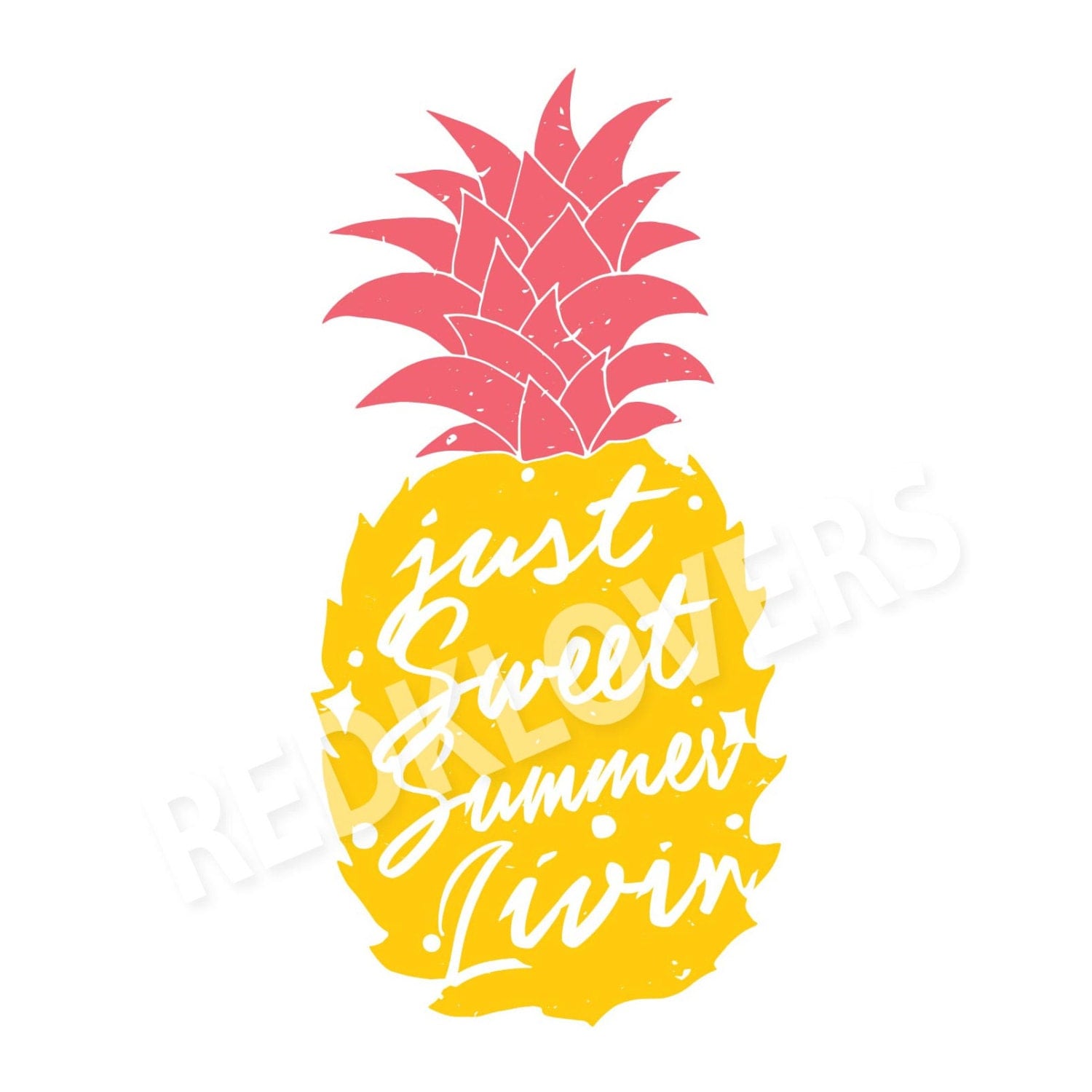 Download SVG DXF Pineapple Sweet Summer Tropical Royalty Free Digital