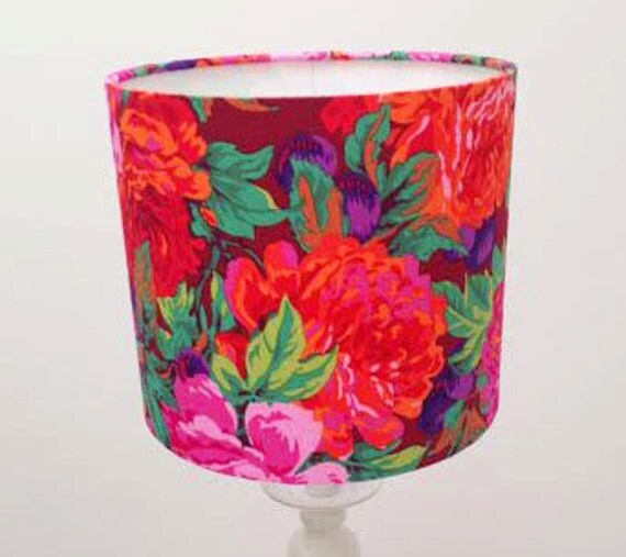 Flower Lamp Shade Medium Lampshade Home Floral Lampshade