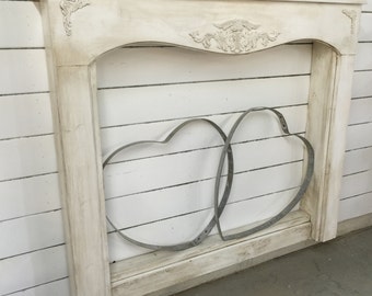 Antique inspired Mantle with surrounds, French Country Mantle and Surrounds, Mantle Legs, Primitive Mantle with legs, Fireplace Surrounds