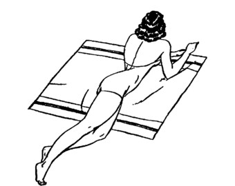 Women sunbathing | Etsy