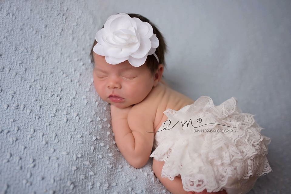 Newborn photo prop coral bloomer set ruffle bloomers ruffle