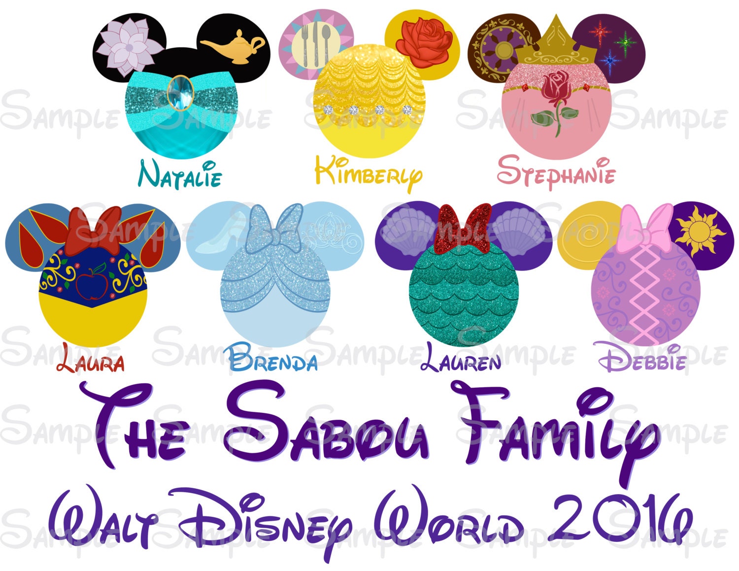 Fab Five Disney Custom DIY Printable Image for Iron On
