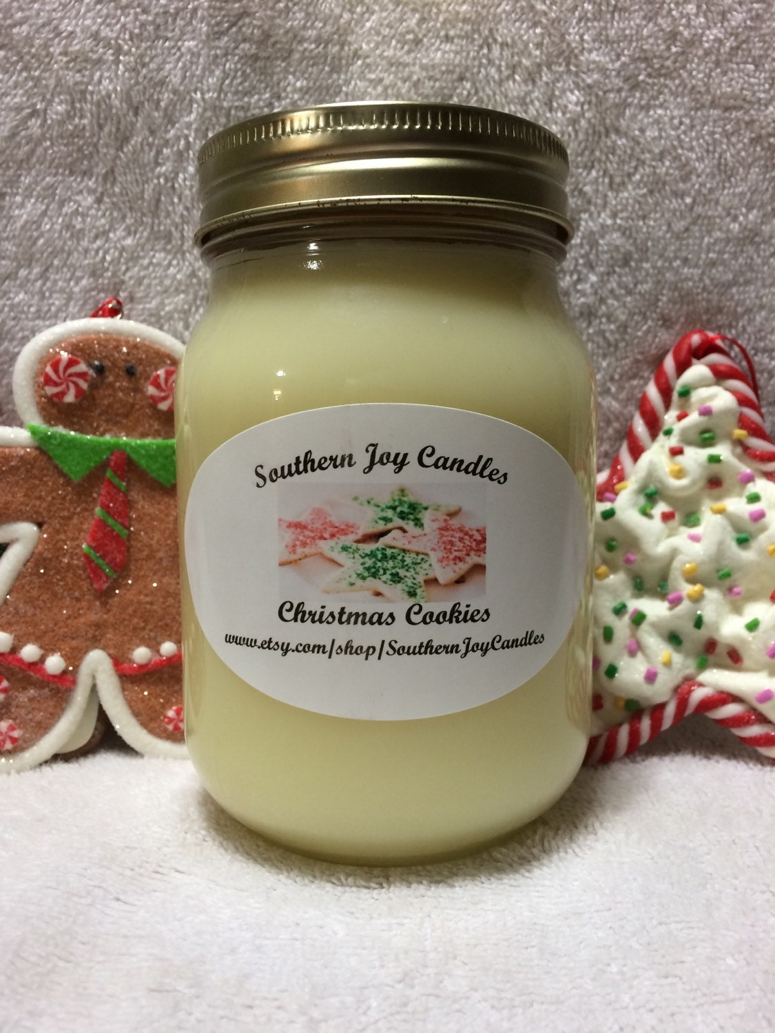 christmas cookies soy candle christmas candle 16 oz jar christmas cookies soy candle christmas candle 16 oz jar