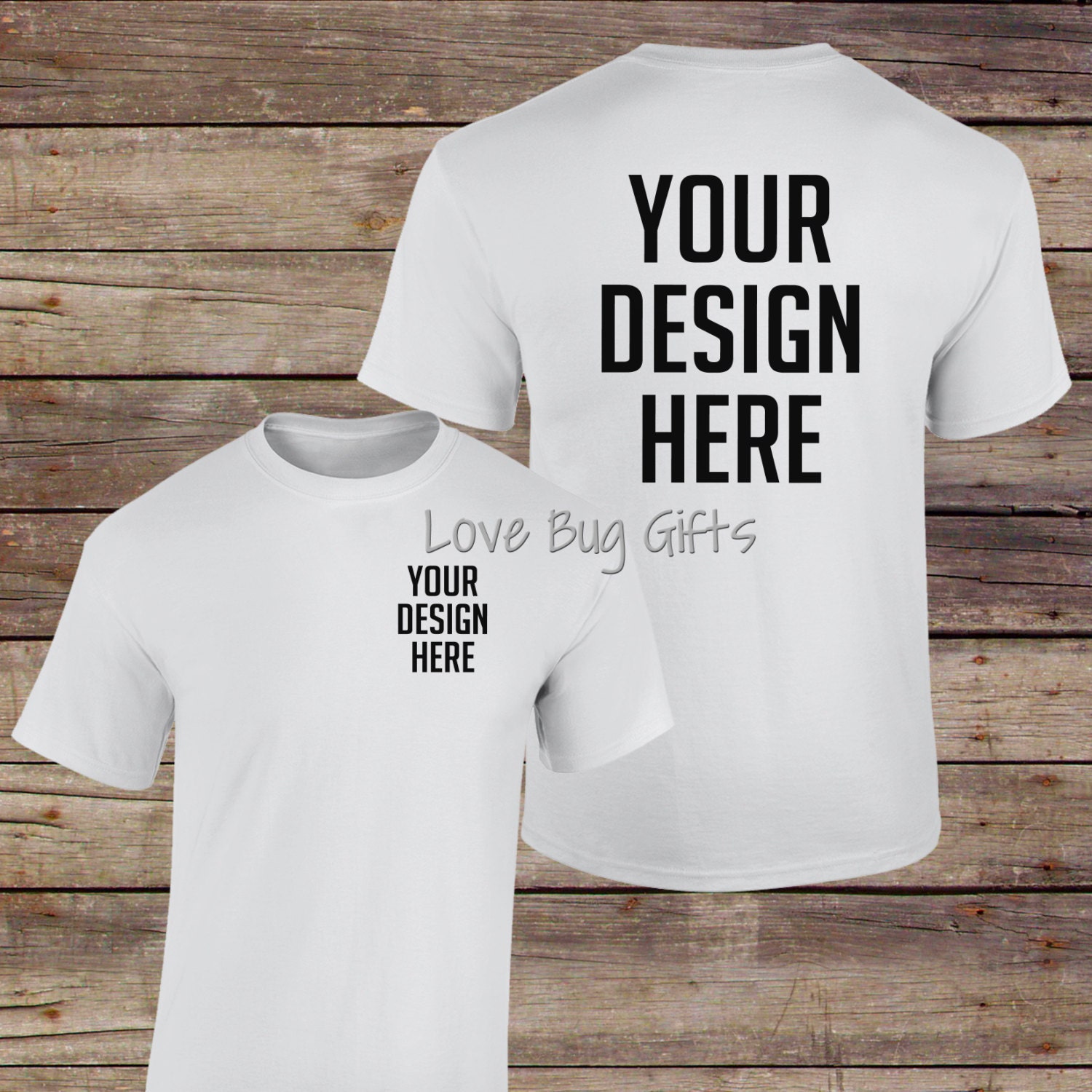 Tshirt Mock Up White Adult Unisex Short Sleeve Shirt Add Your Design Instant Download From