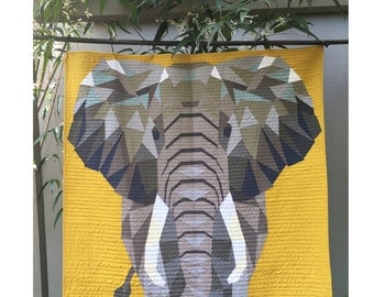The Elephant Abstractions Quilt by Violet Craft - DIY quilt pattern