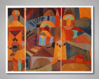 Il Giardino del Tempio by Paul Klee - Poster Paper, Sticker or Canvas Print