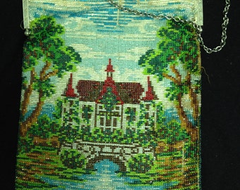 Vintage Victorian Beaded Handbag