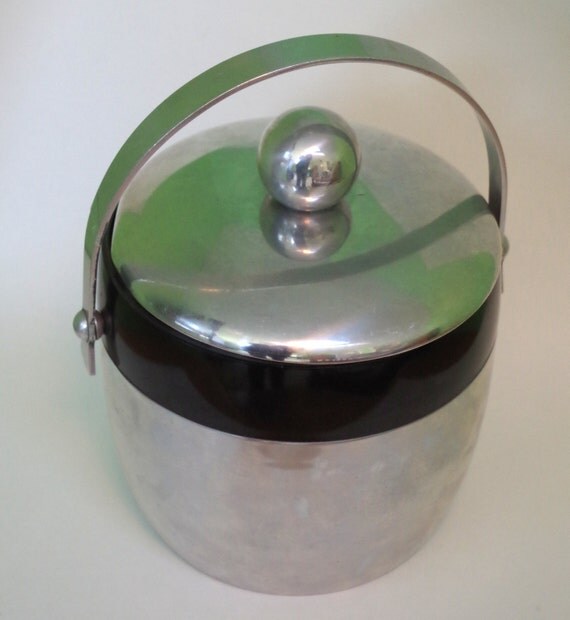 Vintage Kromex Aluminum Ice Bucket by retrowarehouse on Etsy