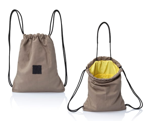 Khaki backpack purse multi-way back bag sack bag SALE