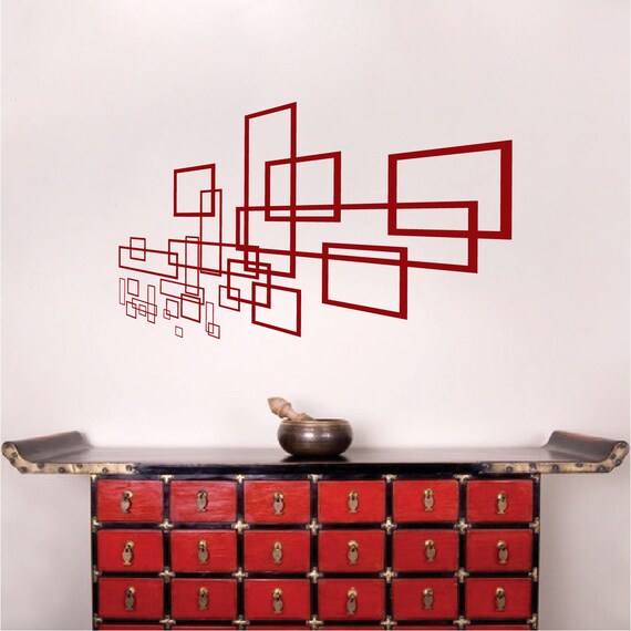 Geometric Modern Wall Decal 3d wall designs unique wall art