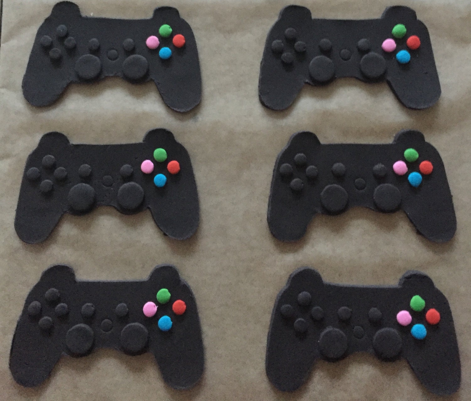 PS3 Inspired Video Game Controller Cupcake Toppers 6