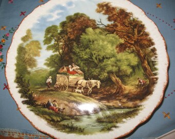 Decorative J.C.Van Hunnick France.Plaque Limoges wall plate.