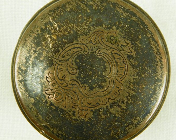 Antique French Glass Lidded Powder Pot / French Country Decor / Art Deco / Bedroom / Make Up / Jar / Cosmetics / Shabby Chic / Chateau Antique French Glass Lidded Powder Pot / French Country Decor / Art Deco / Bedroom / Make Up / Jar / Cosmetics / Shabby Chic / Chateau